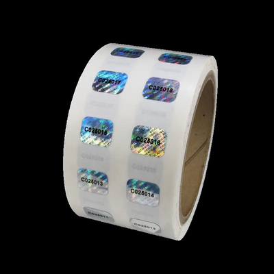 Buy UV Resistant Holographic Vinyl Sticker Paper Security Removable Anti Counterfeit Stickers online manufacture