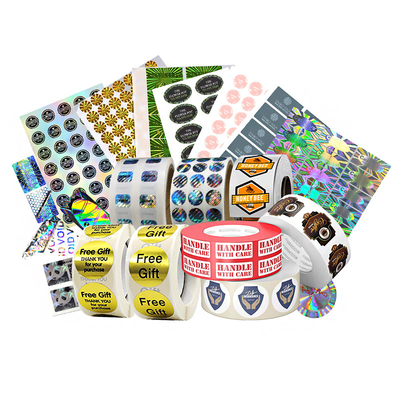 Buy UV Security QR Code Hologram Sticker Label Permanent / Removable / Hot Melt Adhesive online manufacture