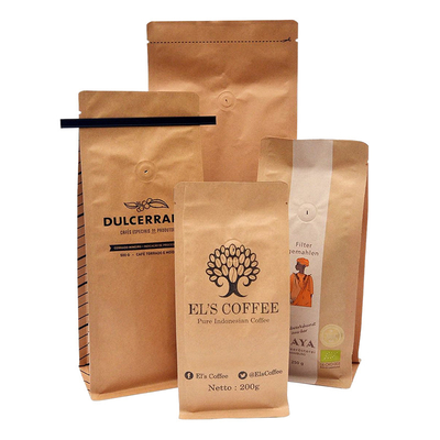 Buy Compostable Biodegradable Stand Up Pouch Smell Proof Food Snack Coffee Packaging Bag online manufacture