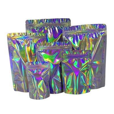 Buy 110 Microns Resealable Stand Up Pouches Mylar Flat Bottom Pouch online manufacture