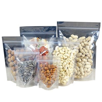 Buy Clear Mylar Flat Bottom Stand Up Pouch 3.5g Laminated Foil Pouches QS online manufacture