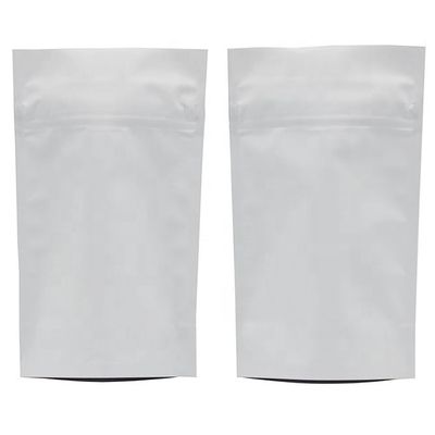 Buy ziplockk Mylar White Kraft Stand Up Pouch Compostable Non Toxic MOPP online manufacture