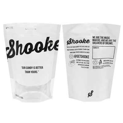 Buy VMPET Doypack Zip Lock Pouch Bags Stand Up Pouches With Window online manufacture