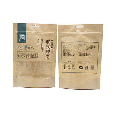 Buy Heat Seal Biodegradable Stand Up Pouches Compostable Resealable Bags online manufacture