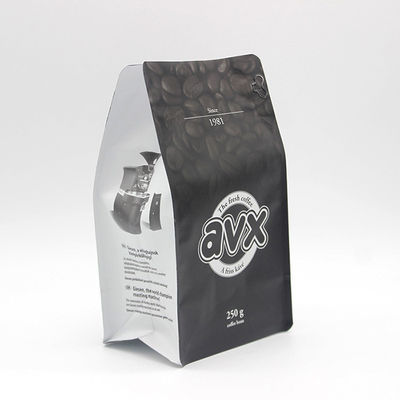 Buy Laminated Reusable 250g Coffee Bags Stand Up Coffee Pouches With Valve online manufacture