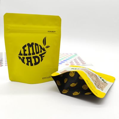 Buy Embossing Soft Touch Mylar Bag 0.5oz zippered Retortable Pouch Packaging online manufacture