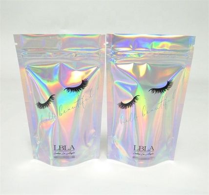 Buy 1g Holographic Stand Up Pouch ODM Printed ziplockk Aluminum Foil Bag online manufacture