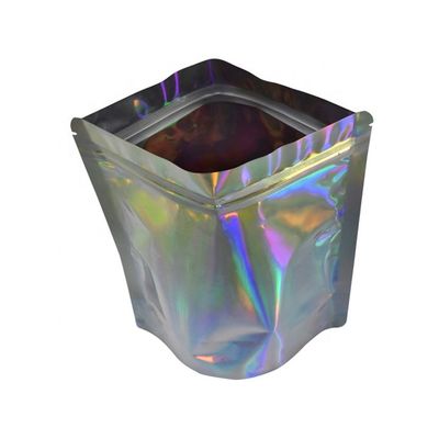 Buy 500mg Holographic Sealing Foil Pouches Doypack Heat Sealable Foil Bags online manufacture
