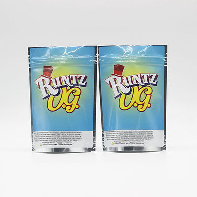 Buy Plastic Print Aluminium Foil Stand Up Pouch Food Grade Weed Zipper Bag online manufacture