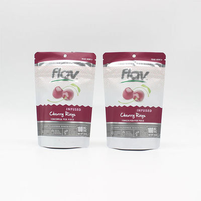 Buy Plastic Stand Up Smell Proof ziplockk Pouches Gravure Printing Soft Touch Film VMPET online manufacture