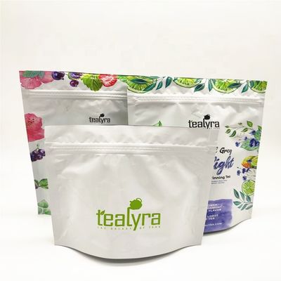 Buy Foil Smell Proof Tea Bags Resealable Zipper Edible Plastic Packaging Food Bags online manufacture