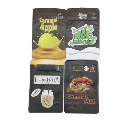 Buy Smell Proof Frosted Black Stand Up Plastic Bags Food Grade ziplockk Bags online manufacture