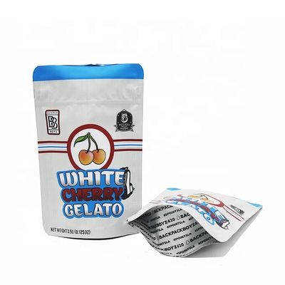 Buy Resealable Gravure Printed Foil Pouches 0.125oz Flat Bottom Pouch online manufacture