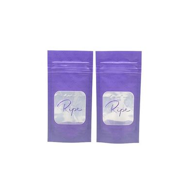 Buy Matte 4.75 Inch Flat Foil Pouches Resealable Stand Up Pouches With Window online manufacture