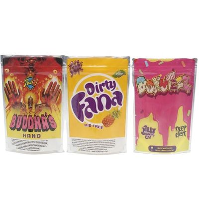 Buy Resealable Mylar Stand Up Pouches Plastic Snack Candy Packaging With ziplockk online manufacture