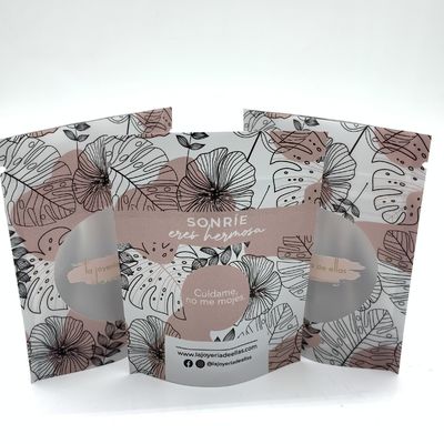 Buy 50 Microns Body Scrub Pouch Mylar Zipper Flexible Packaging Pouches CMYK Printed online manufacture
