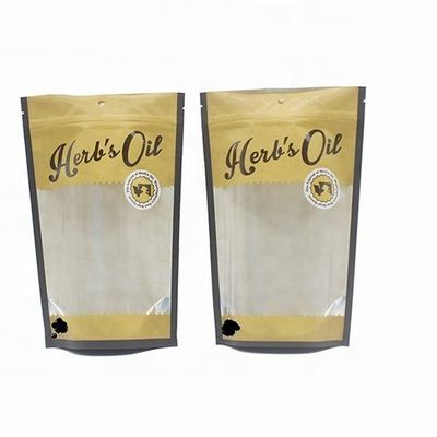 Buy EPI Biscuit Tear Notch Resealable Kraft Paper Bag With Transparent Window online manufacture
