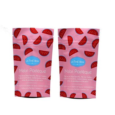 Buy 160mm Digital Printed Stand Up Pouches 250g Tear Notch Reusable ziplockk Bags online manufacture