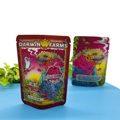 Buy CR Zipper Stand Up Zipper Pouch 3.5g Aluminized Foil For Darwin Farms online manufacture