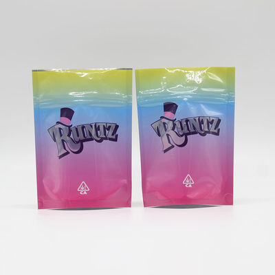 Buy 110 Mircon CPP Stand Up Zipper Pouch 28g Gummy Weed Cookie Gelato Leaf online manufacture