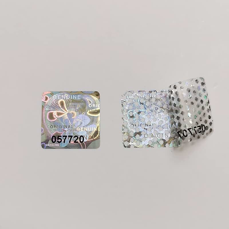 Hot Melt Anti Counterfeit Label Security Sticker with Screen Printing ...