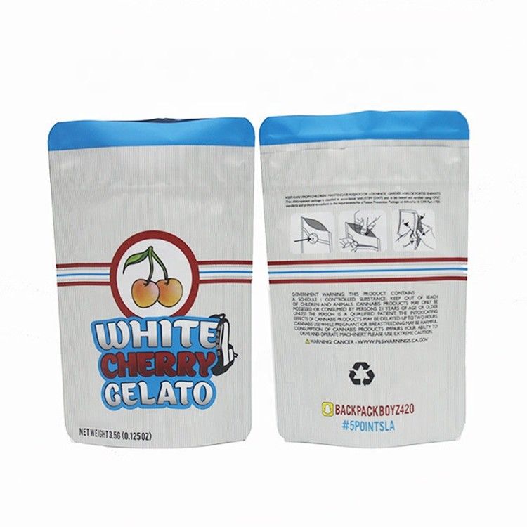 Sachet hermétique pour acheter White Cherry Gelato THC sur boutique en ligne