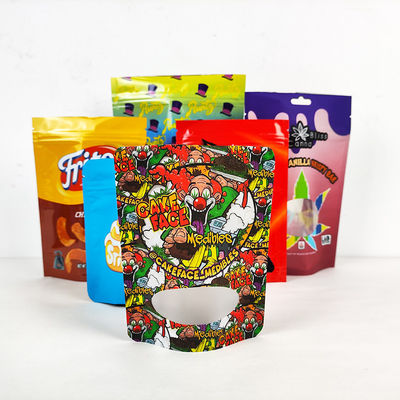 PET Seal Packaging Aluminum Foil Stand Up Pouch 3.5G Smell Proof Mylar Bags