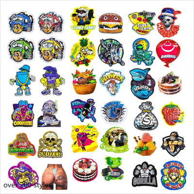Irregular Shaped Die Cut Plastic Bags Smell Proof Seal Pouches With Zipper