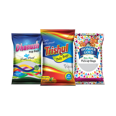 Heat Sealed Side Seal Bags Mylar Food Bag For Packaging Chips Snacks