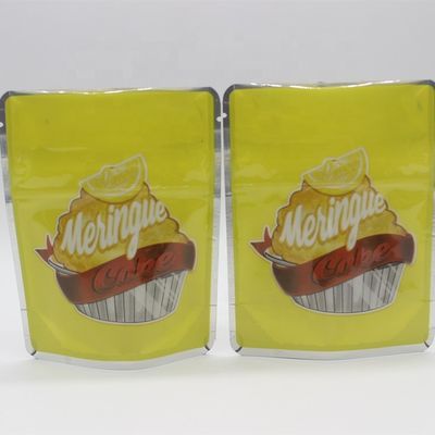 One Pound Mylar Aluminum Foil Bags VMPET Printed Flat Bottom Pouch Printed GMP