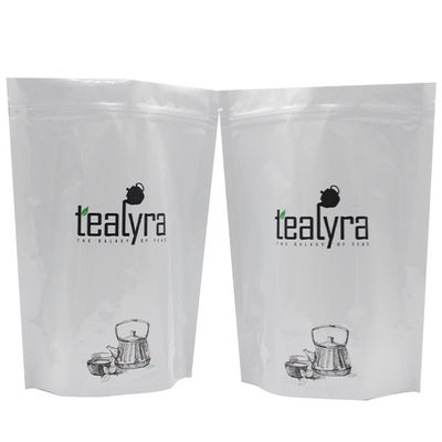 Doypack ziplockk Pouches Mylar Aluminum Foil Bags With Zipper And Tear Notch