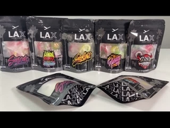 Custom Window Packaging Bag Holographic Foil Packaging Pouch With Clear Window