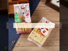 Transparent Side Gueest Pouch Christmas Packaging Bag For Candy Gummies Cookies Snack