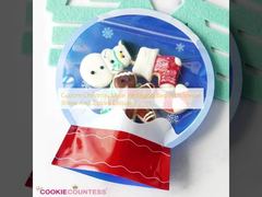 Custom Christmas Mylar Packaging Bag With Special Shape And Ziplock Closure