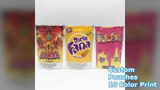 Custom Zip Lock Stand Up Pouches 10 Color Print
