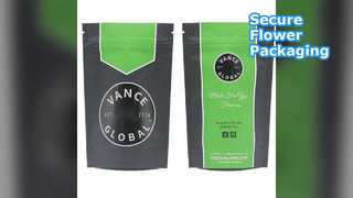 Child Proof Stand Up Pouches Flower Packaging