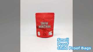 Smell Proof Zip Lock Mylar Bags Child Proof Packaging