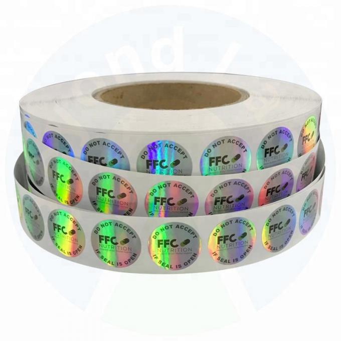 Sticker Parameter QR Code Metal Holographic Sticker Printing Customized Thickness